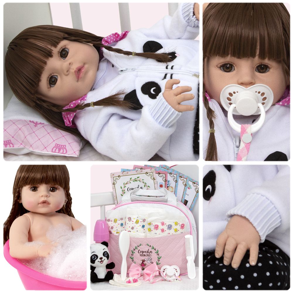 Bebê Reborn 48 cm Silicone Realista Baby Fashion