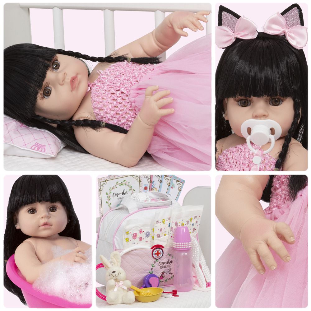 Bebe Reborn Realista Menina Loira Princesa Enxoval Completo - Chic Outlet -  Economize com estilo!