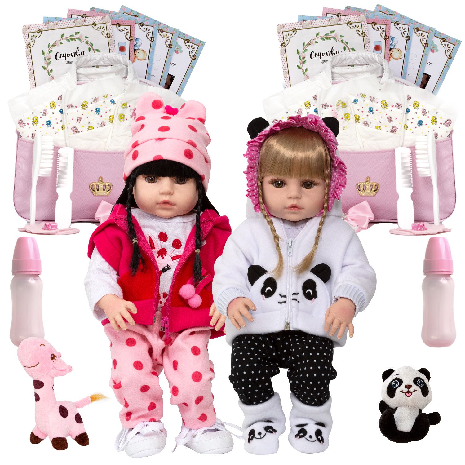 Boneca Bebe Reborn Silicone Girafinha Girafa Loira Menina - Chic Outlet -  Economize com estilo!