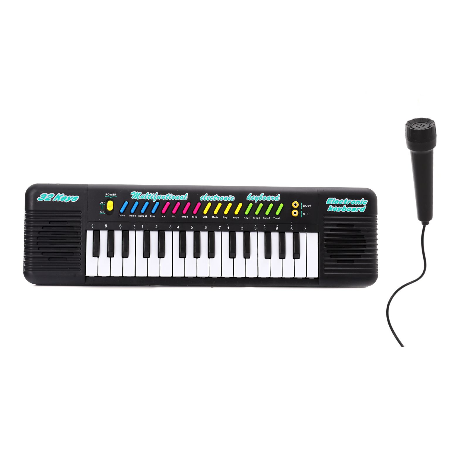 Mini Teclado Infantil 32 Teclas Musical Karaokê E Microfone