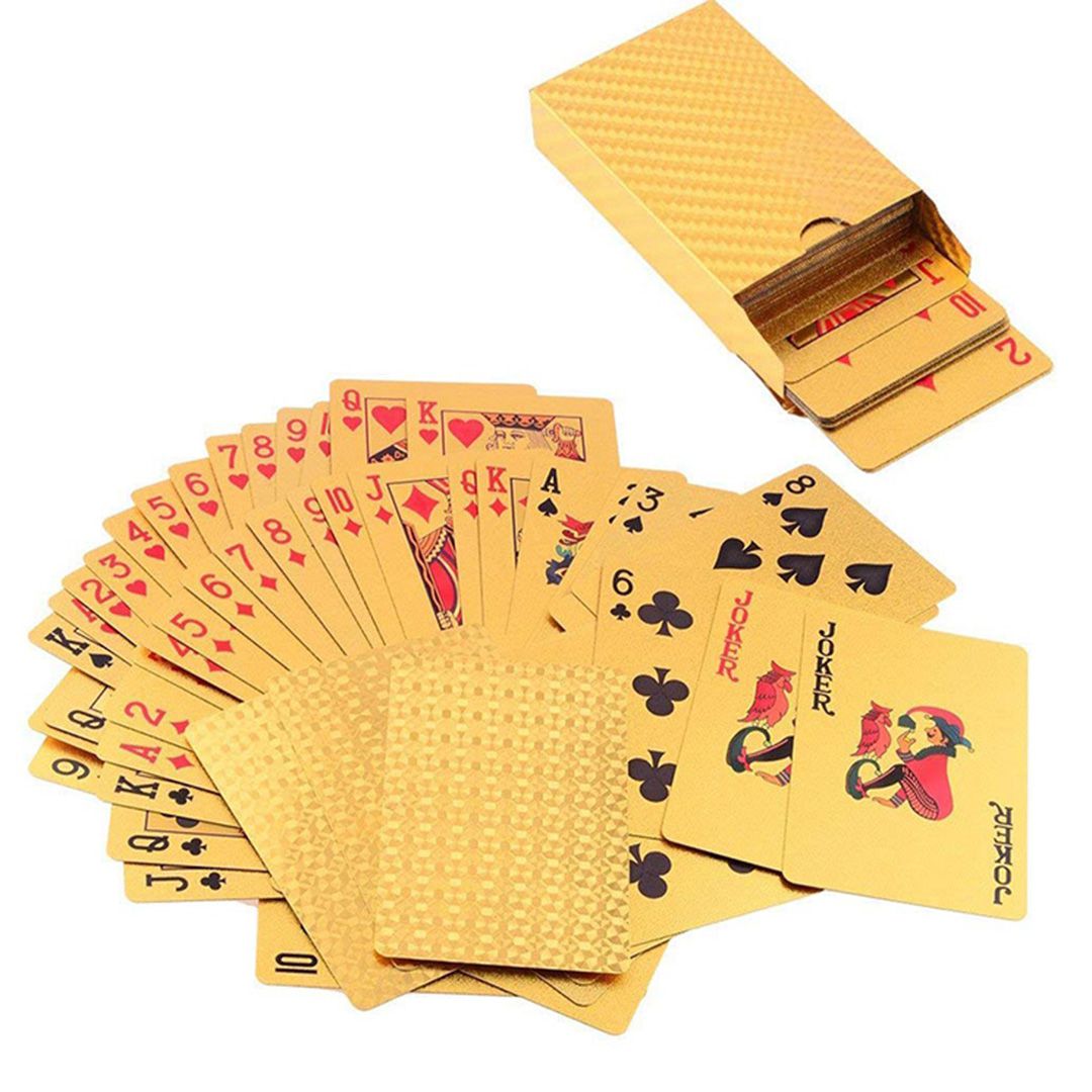 Jogo De Baralho Dourado Cartas Douradas Truco Poker Pibe 21 em Promoção na  Americanas