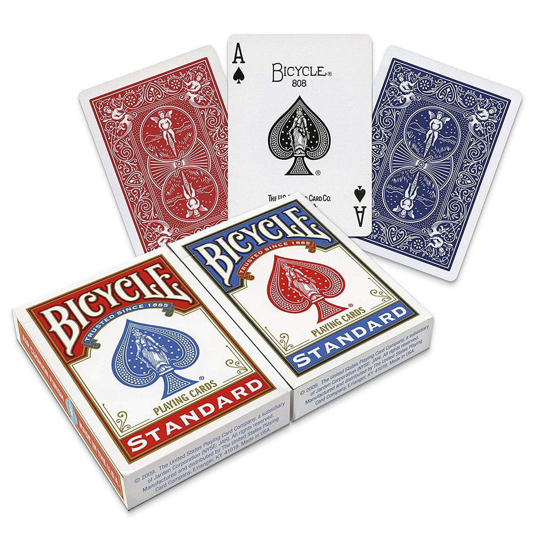 Kit 2 Baralho Bicycle Standard Azul e Vermelho Jogos de Cartas - Chic  Outlet - Economize com estilo!