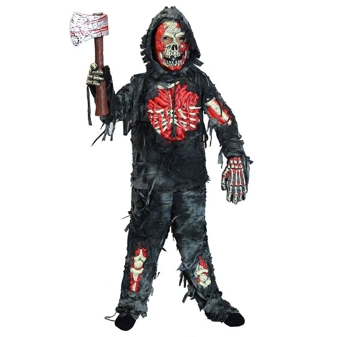 Fantasia Boneco Assassino Halloween Infantil Menino Zumbi - 7