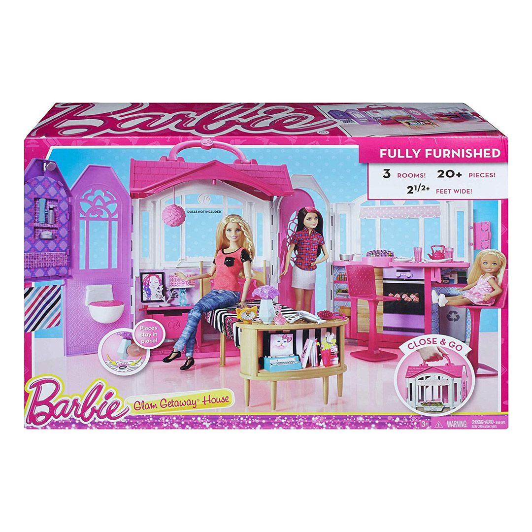 Casa Portatil Da Barbie Com Piscina E Acessórios Infantil
