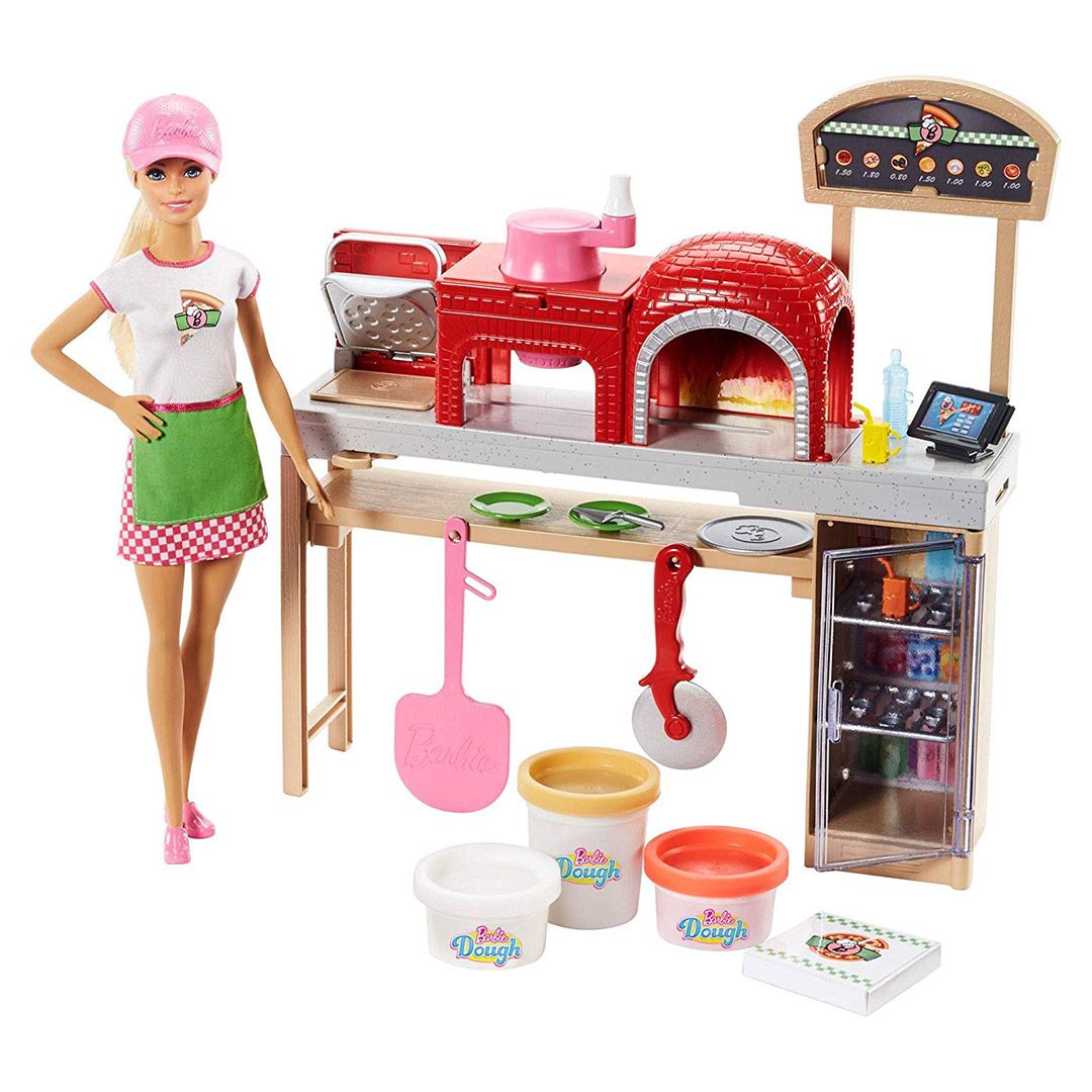 Barbie Chef Carrinho de Compras para Brincar de Faz de Conta