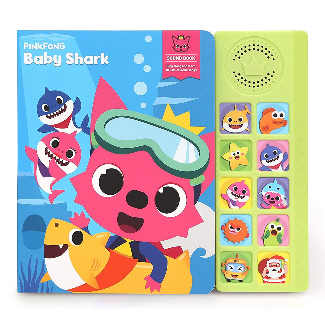 Livro Interativo Musical Infantil Com Tubarão Pinkfong Baby Shark Para Bebê  - Chic Outlet - Economize com estilo!