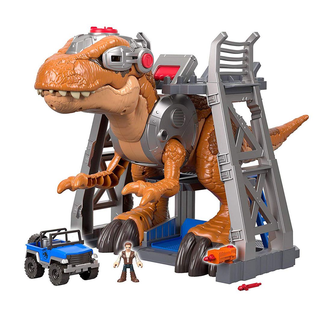 Dinossauro Lançador de Carrinhos Infantil - Bbr Toys