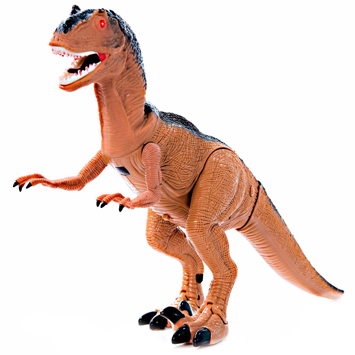 Dinossauro Tamanho grande com cabeça iluminada Olhos Simulação