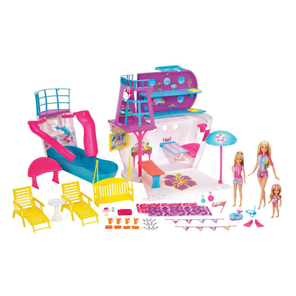 Barco Mattel Barbie Dream Boat com acessórios