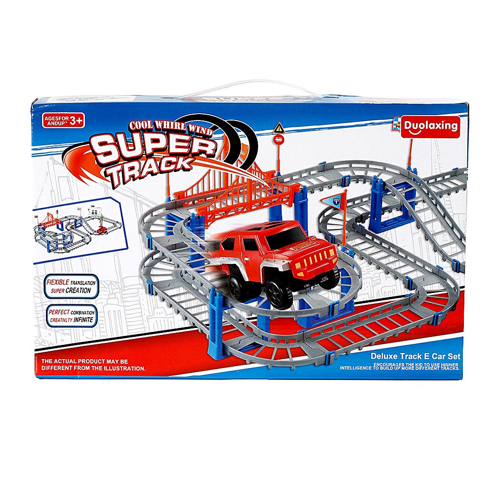 Pista De Carrinhos Track Racing Lançador Brinquedo Infantil - DengoToys -  Brinquedos e Muito Mais!