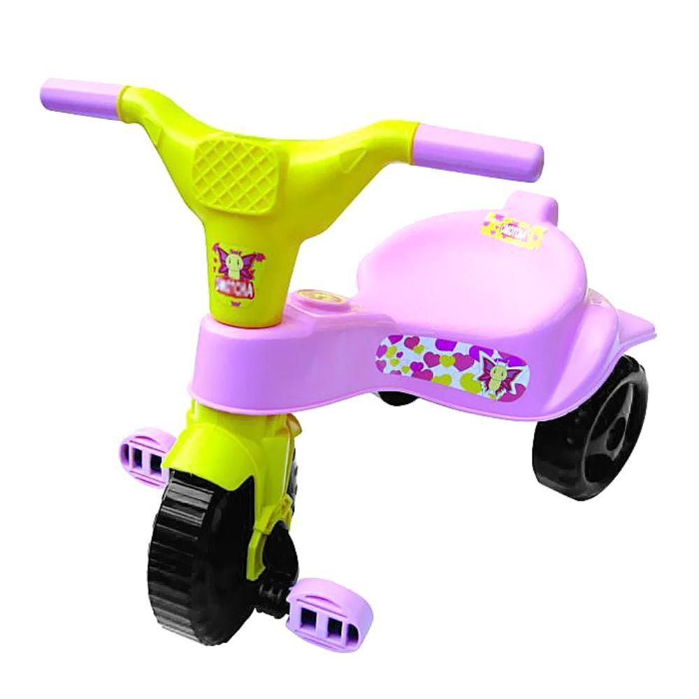 Triciclo Motoca Tico Tico Dino Azul - Magic Toys - Babu Brinquedos
