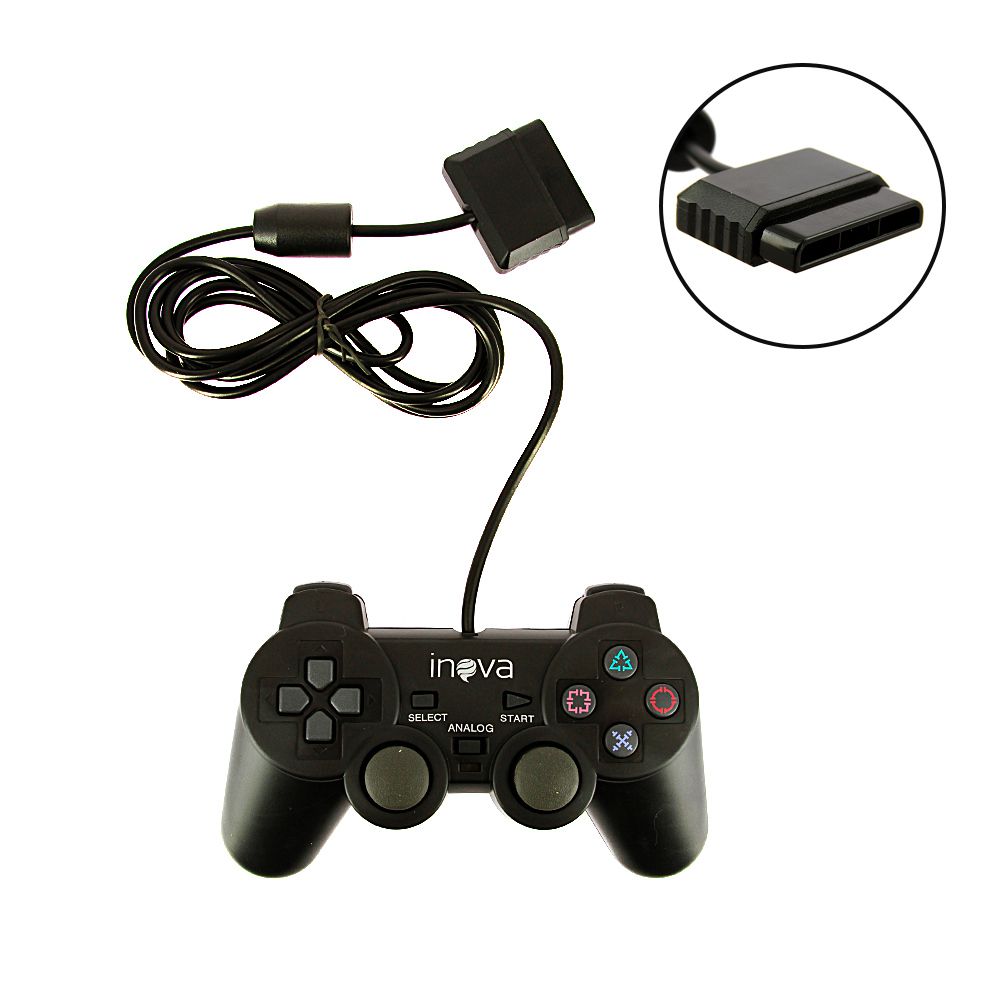 Controle PS2 Com Direção Analógica CON-147B - Inova - Chic Outlet -  Economize com estilo!