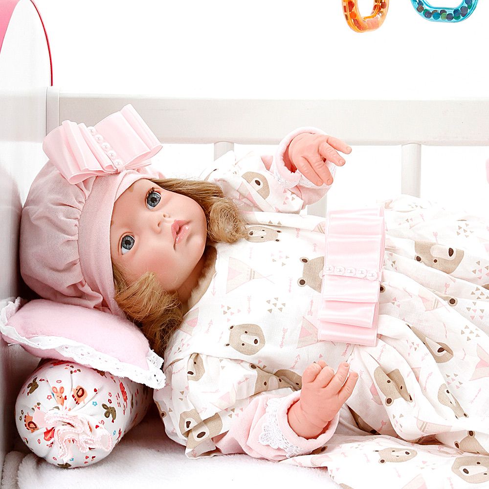 Boneca Bebe Reborn Yasmin Cegonha Reborn Dolls Mais 9 Acessórios 48cm em  Promoção é no Banco PAN