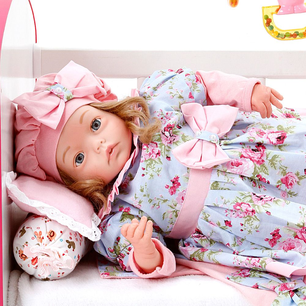 Boneca Bebe Reborn Yasmin Linda Flor Cegonha Reborn Dolls Mais 24  Acessórios 48cm - Chic Outlet - Economize com estilo!