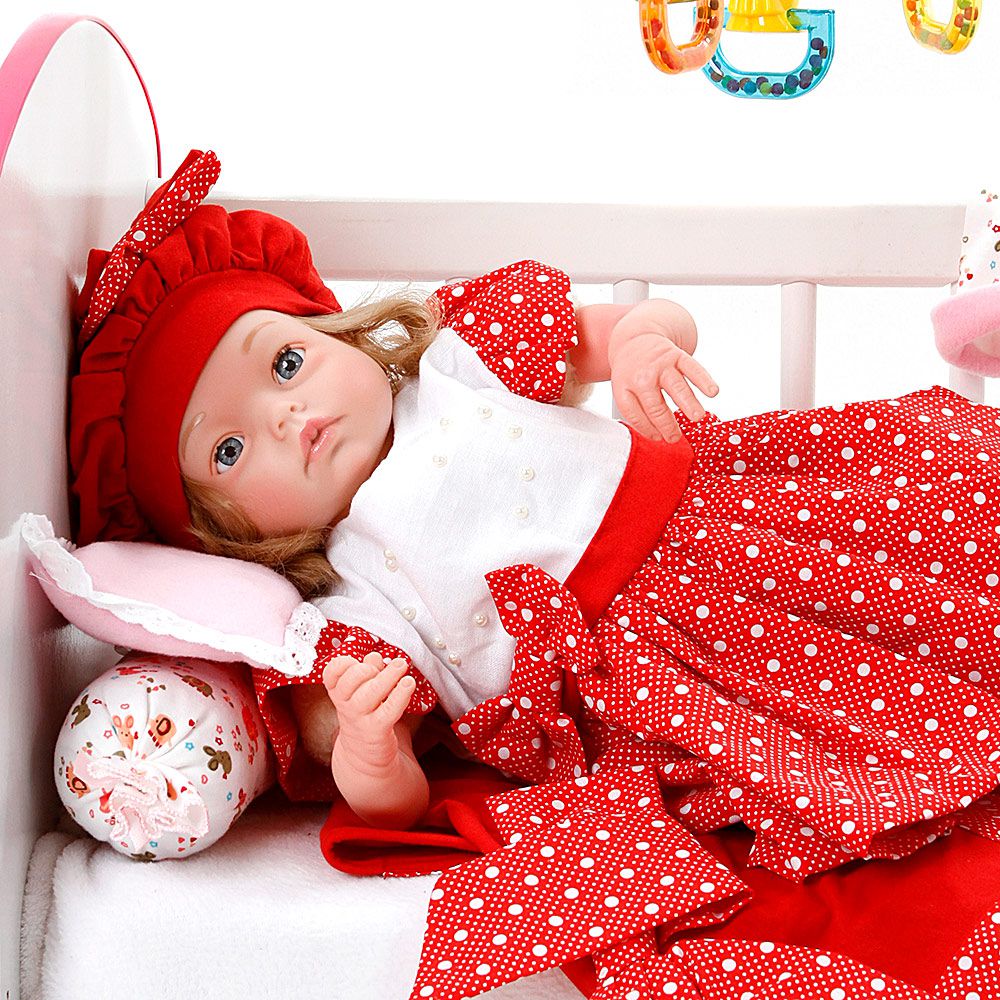 Boneca Bebe Reborn Yasmin Floral Millie Cegonha Reborn Dolls Mais 24  Acessórios 48cm com o Melhor Preço é no Zoom