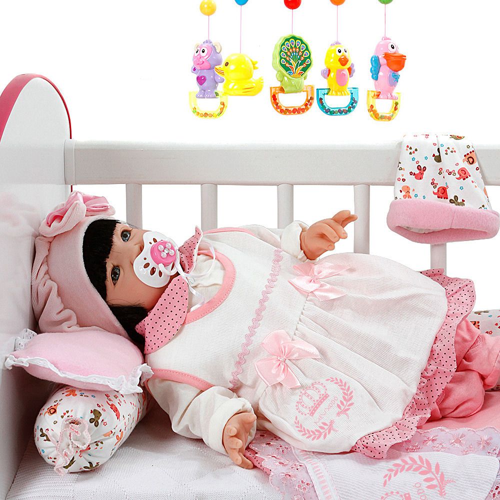 Boneca Baby Infantil de Roupa de Xodó Bege Realista - Chic Outlet -  Economize com estilo!