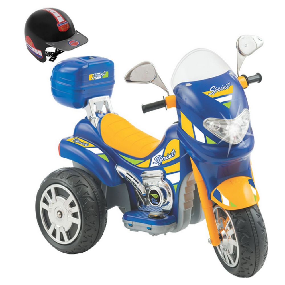 Moto Elétrica Sprint Turbo Azul Brinquedo Infantil 12V - Chic Outlet -  Economize com estilo!