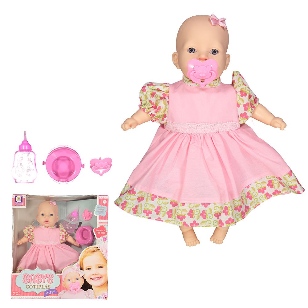 Boneca Infantil Cotplas com jogo de Roupinha Completa - Chic Outlet -  Economize com estilo!