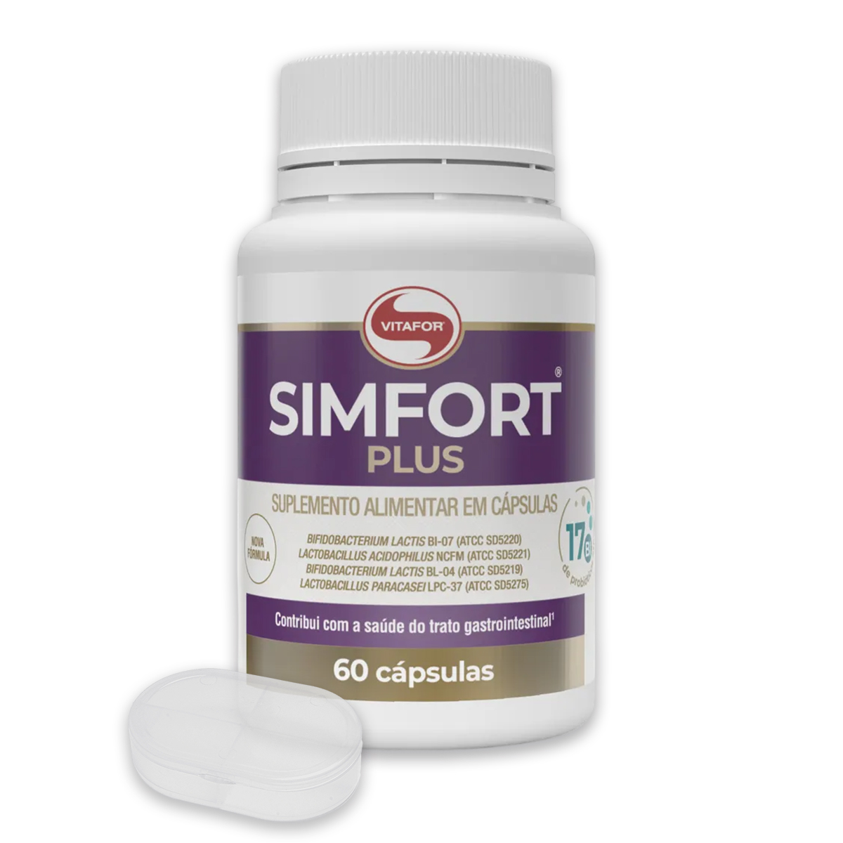 Simfor Probiotik Kit 3 Simfort Plus Vitafor Probióticos 60 Cápsulas - Edin