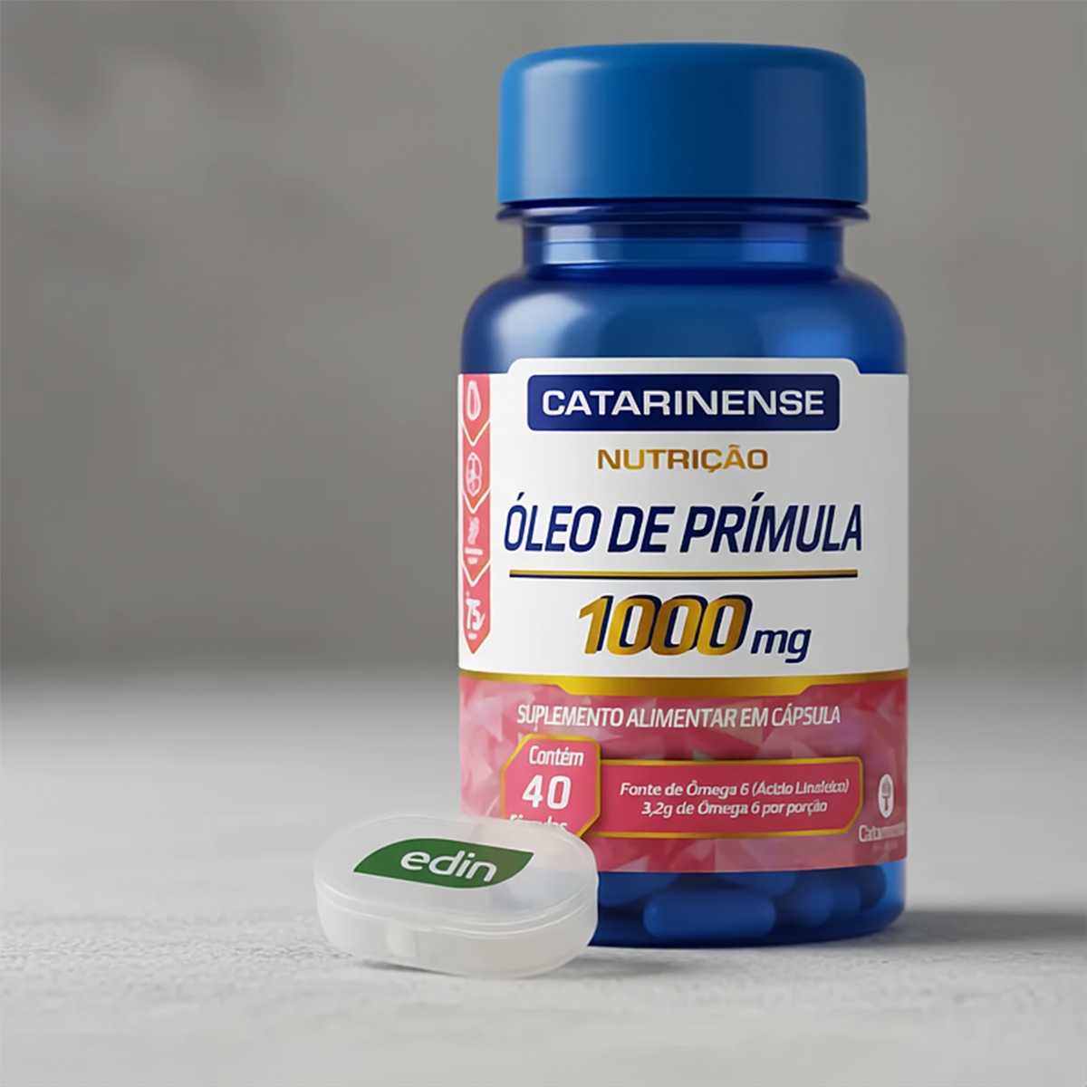 Óleo de Prímula Catarinense 40 Cápsulas - Edin