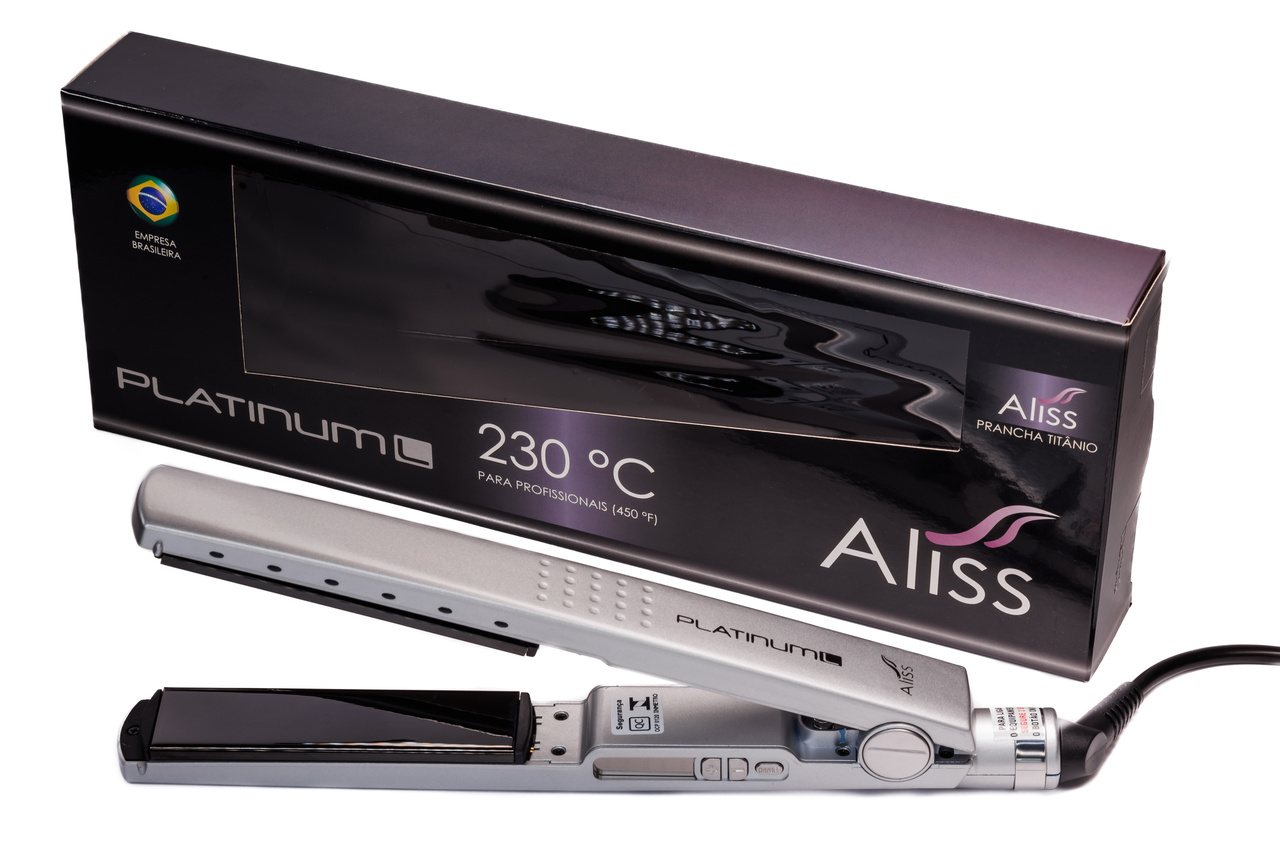 Chapinha De Cabelo Aliss Platinum Nano Titanium 450F - Aliss