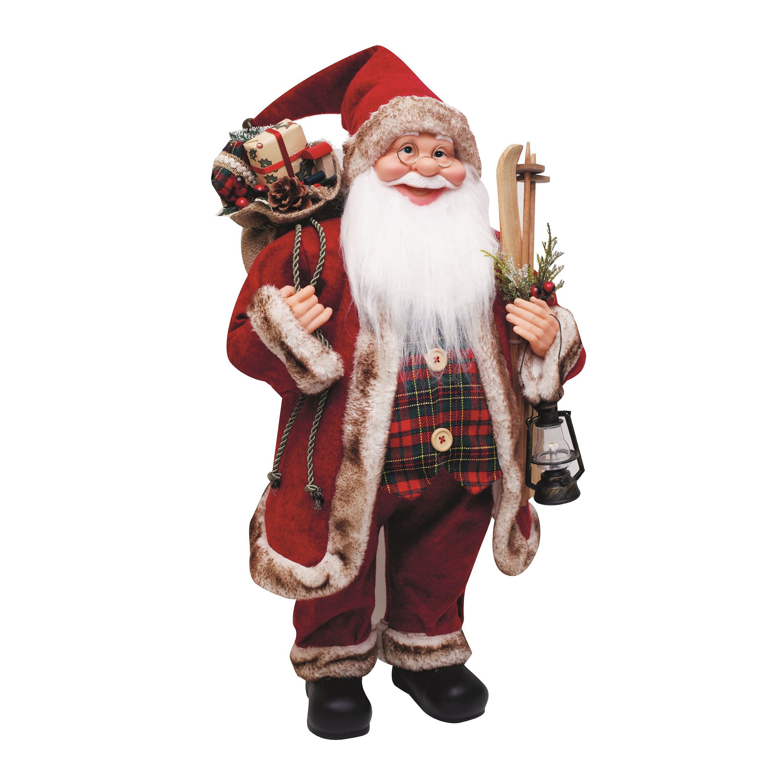 Jogo Papai Noel e Boneco de Neve Sentado Rosê Luxo Gorrinho e Cachecol  Crochê 32cm - Magizi - Mundial Casa e Presentes