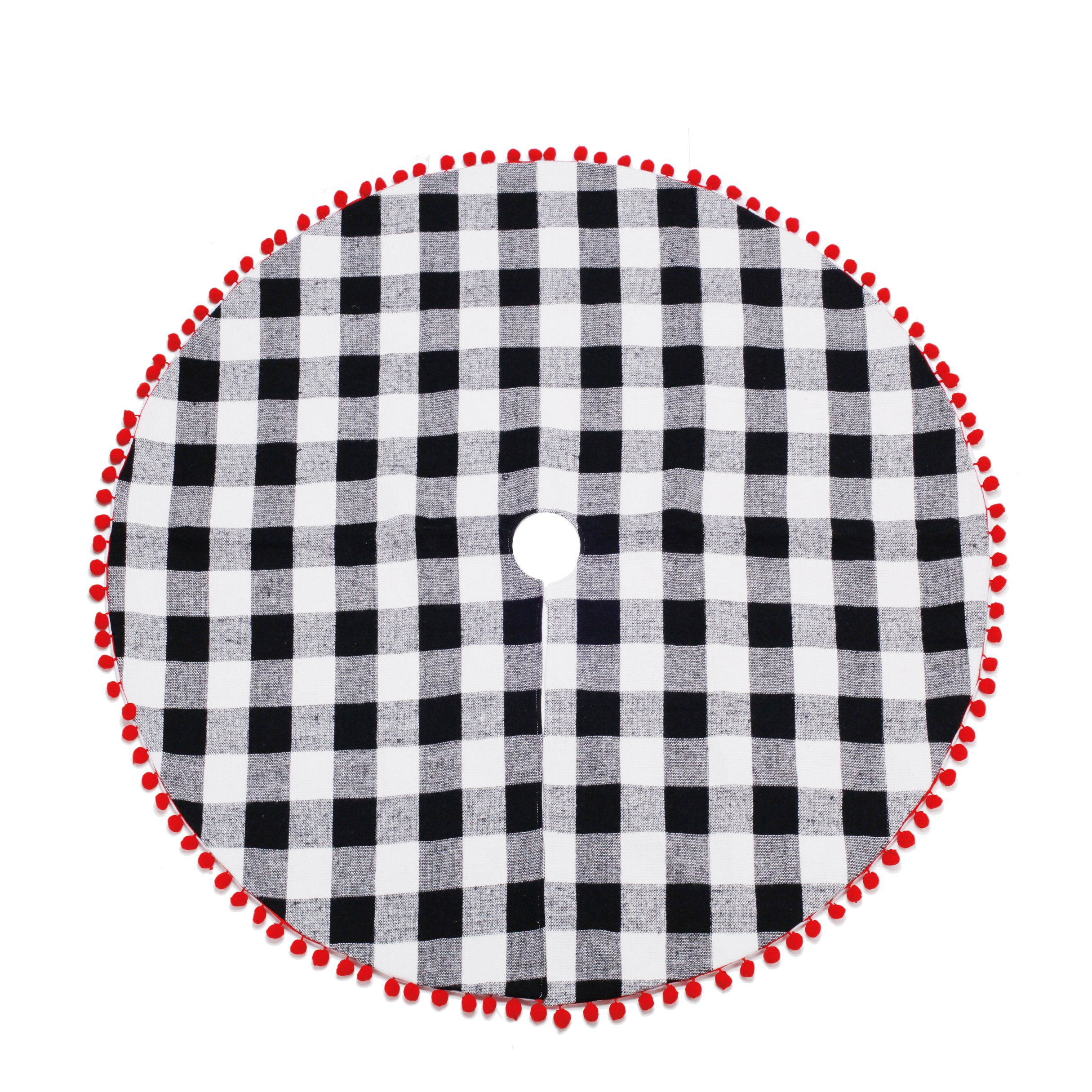 padrão xadrez tartan tradicional em branco, preto e vermelho