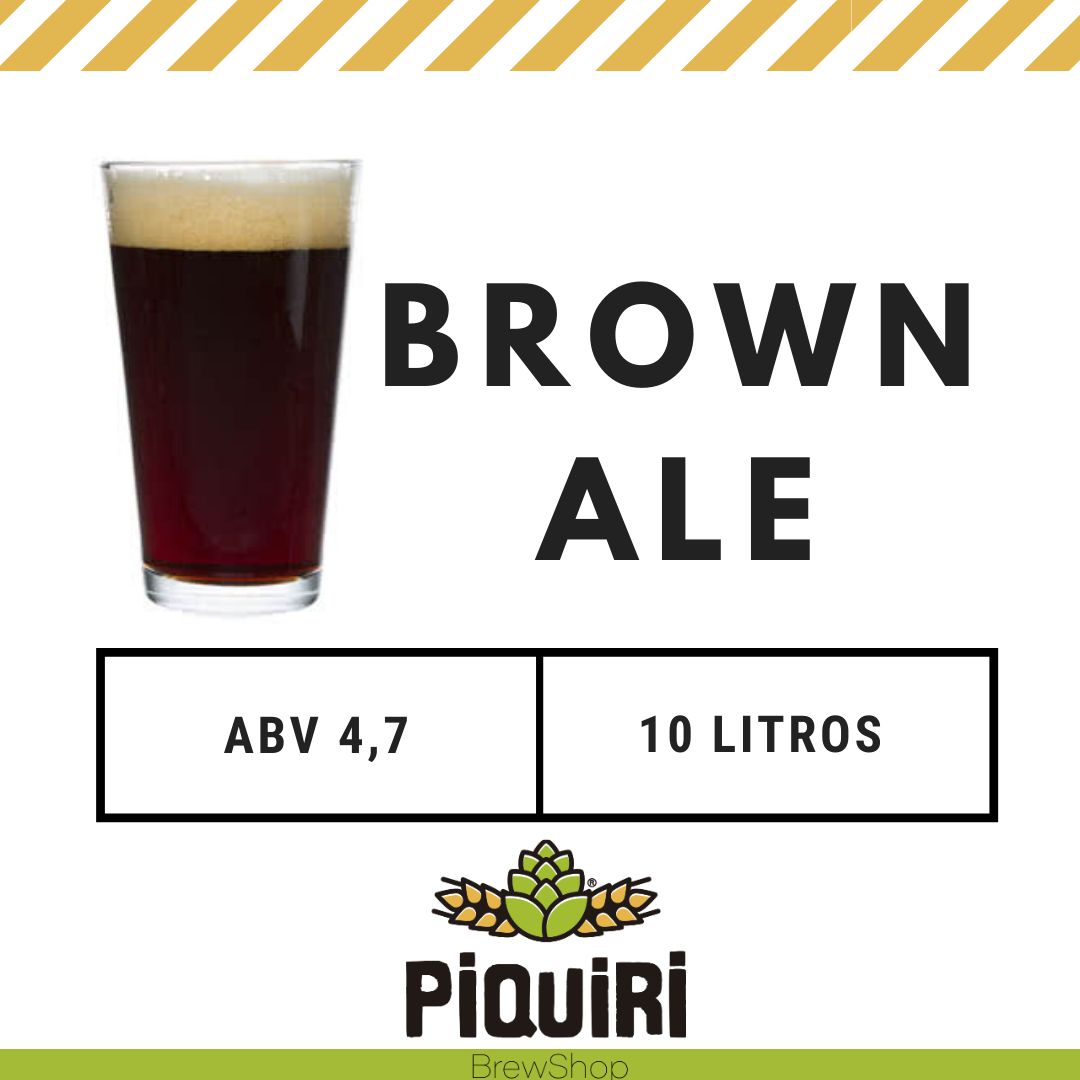Kit Receitas Cerveja Artesanal 10l Brown Ale Piquiri Brewshop Loja