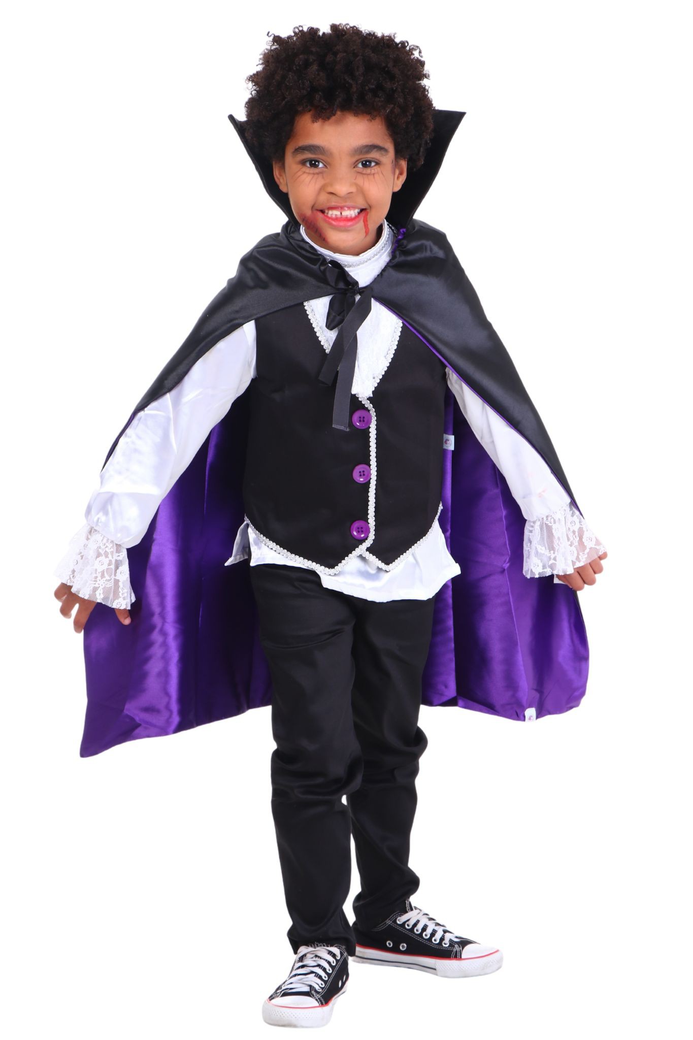 Fantasia VampirA Menina Drácula Infantil Halloween