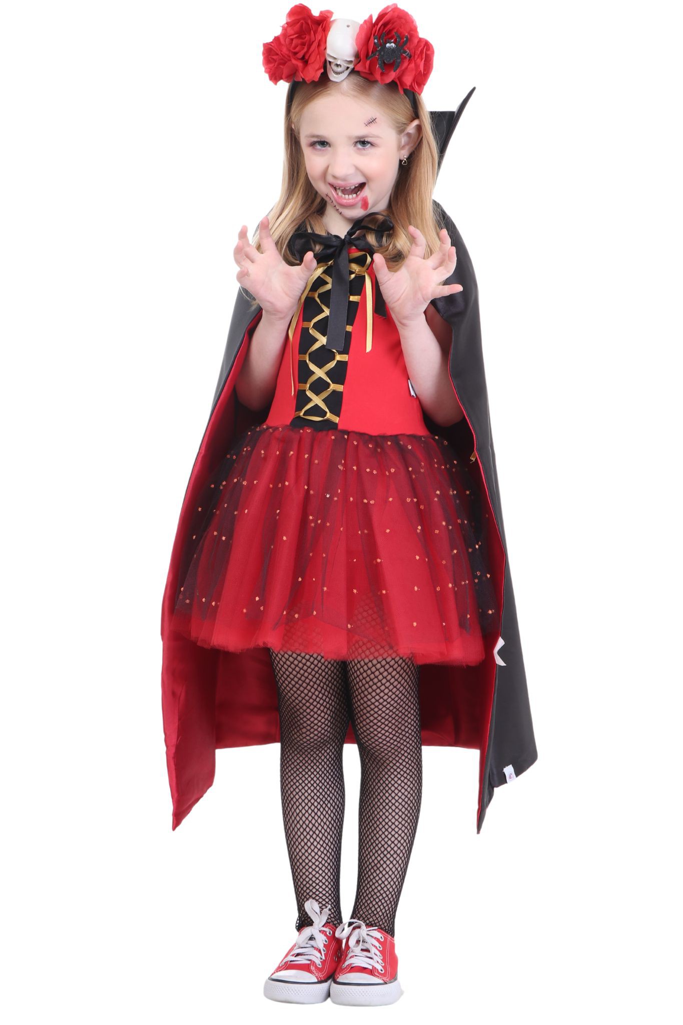 Fantasia Halloween Vestido Vampirinha Infantil Drakimina