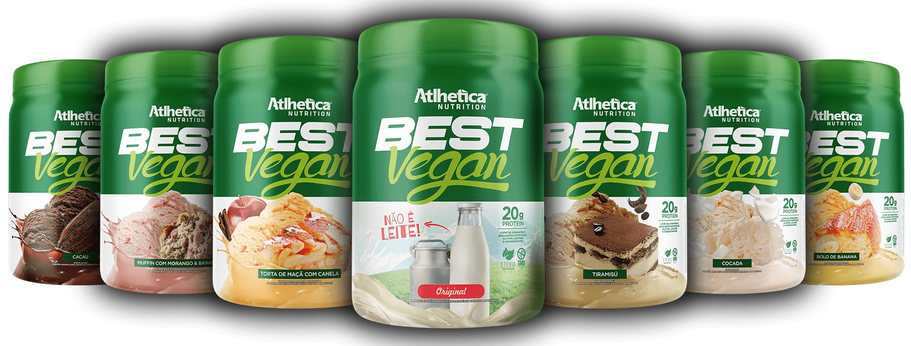 Best Vegan Protein - Proteína Vegetal 500g Atlhetica Nutrition - FC  SUPLEMENTOS