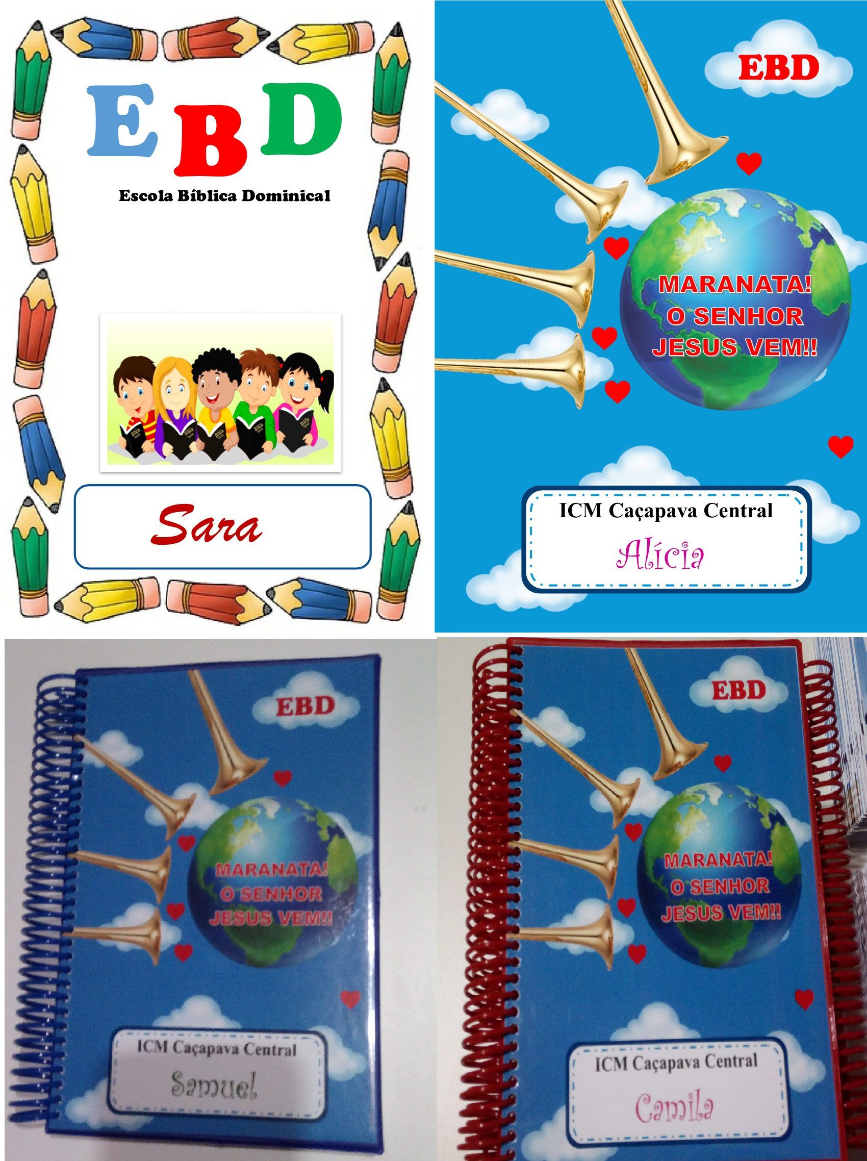 Caderno para EBD - Classe de Crianças, Intermediários e Adolescentes