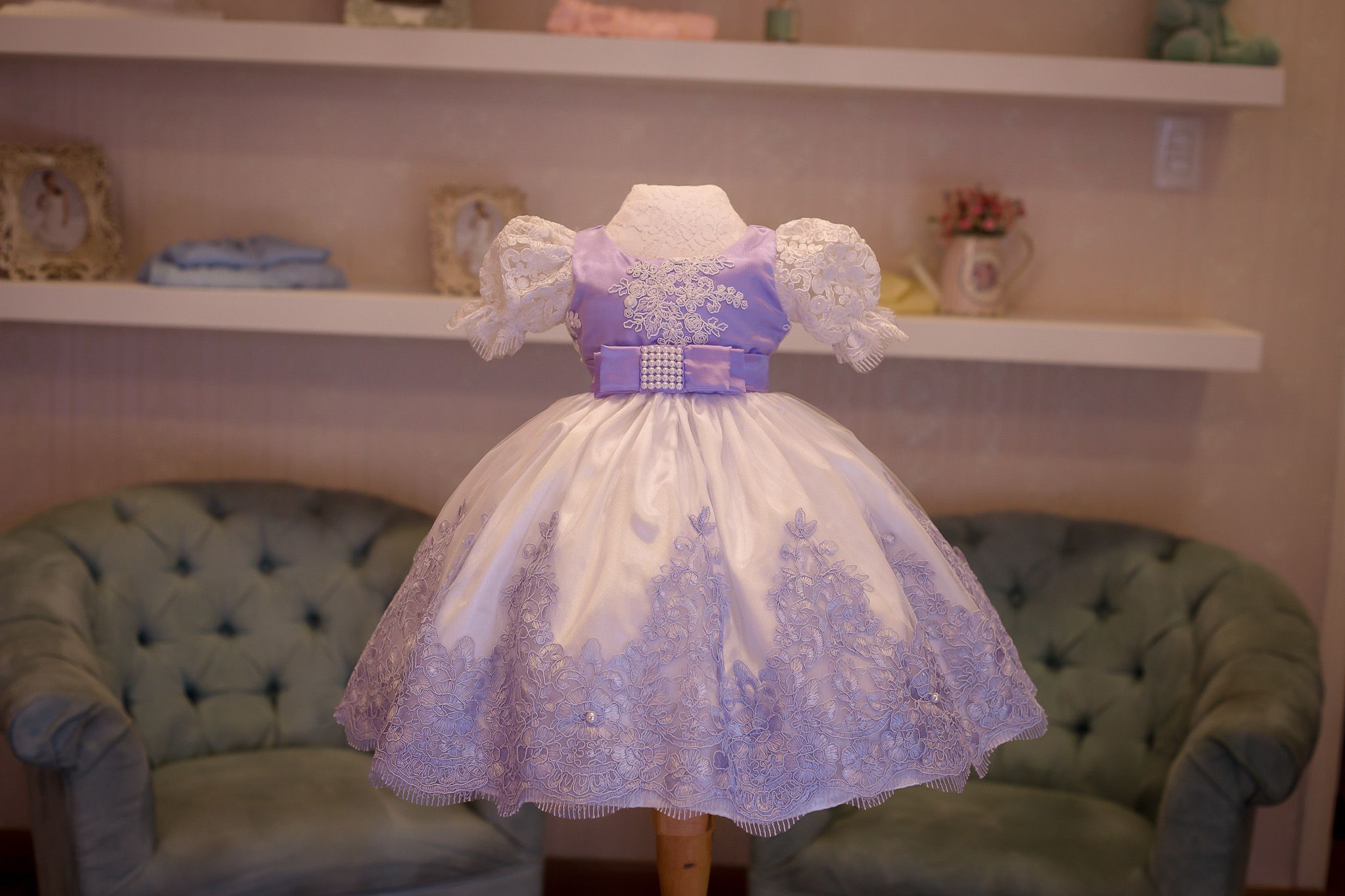 Vestido Infantil Social Daminha Princesa Sofia Aniversário