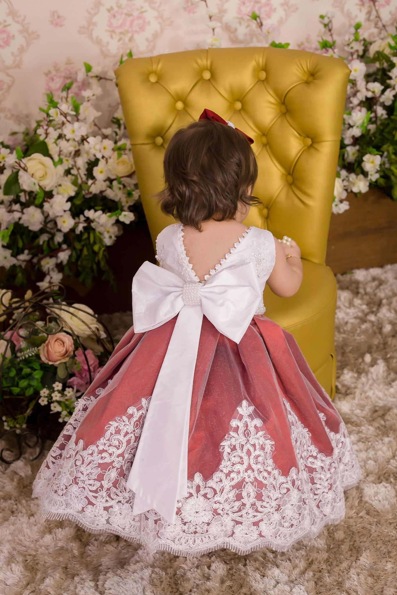 Vestido Para Dama Branco E Marsala Infantil Liminha Doce Vestidos De Festa Infantis E Mãe 3633