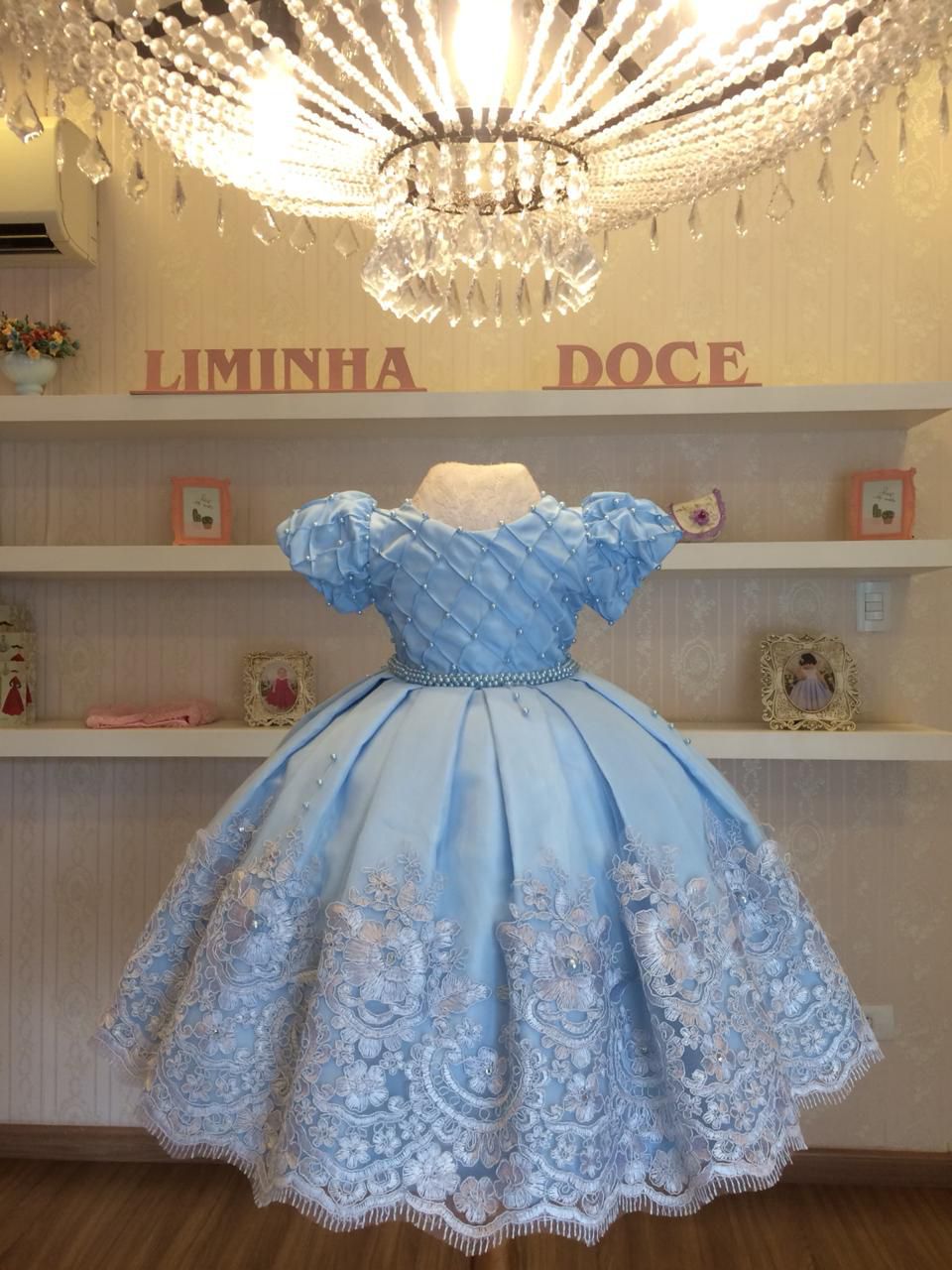 Vestido Para Daminha Azul -Daminha de honra - Liminha Doce - Vestidos de  Festa Infantis e Mãe e Filha