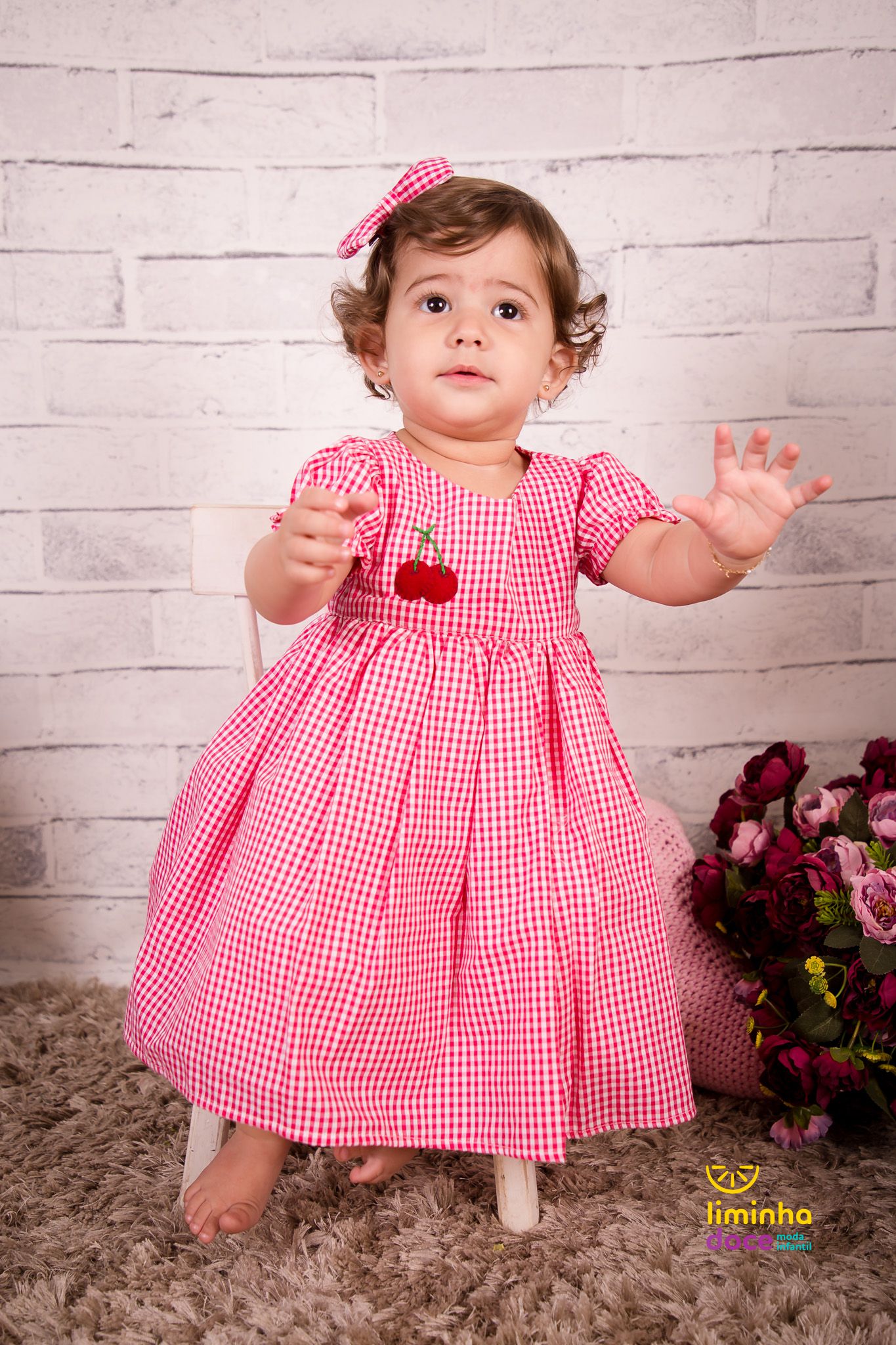 Vestido Xadrez Vermelho,vestido xadrex,vestido infantil,vestidos para -  Liminha Doce - Vestidos de Festa Infantis e Mãe e Filha