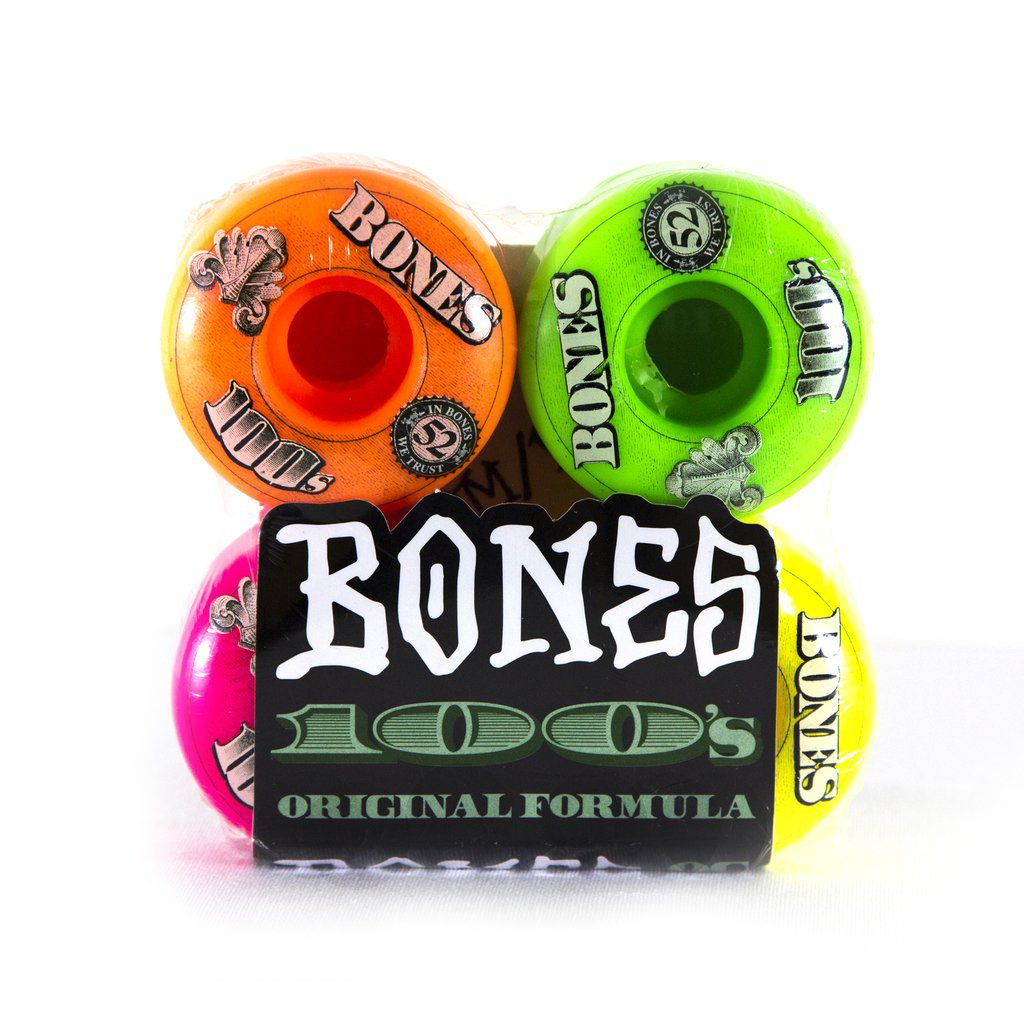 Comprar Rodas Skate Bones 52mm 100s Frete Gratis - Skateprorole - Onde  skate não é tudo igual