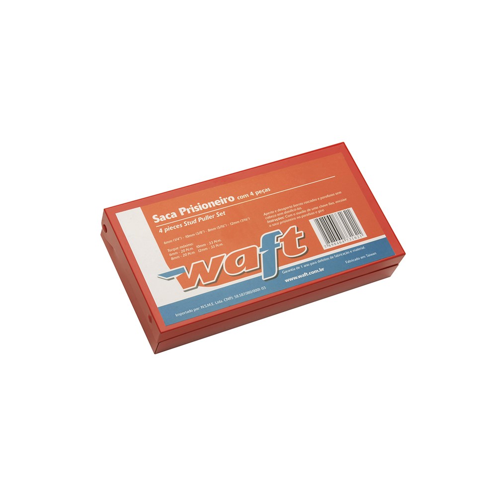 Saca Prisioneiro Kit com 4Peças WAFT 6199 - zigferramentas