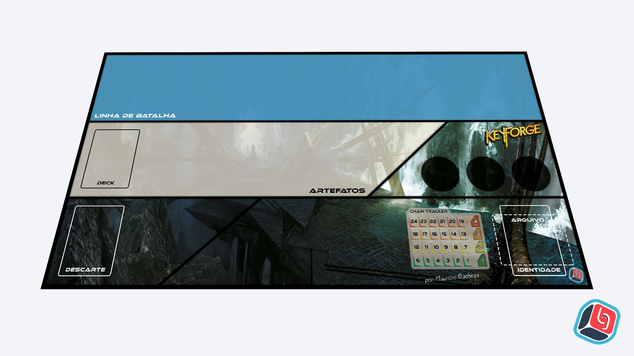 Playmat acessóriosBG Impressões 3D para Board Games