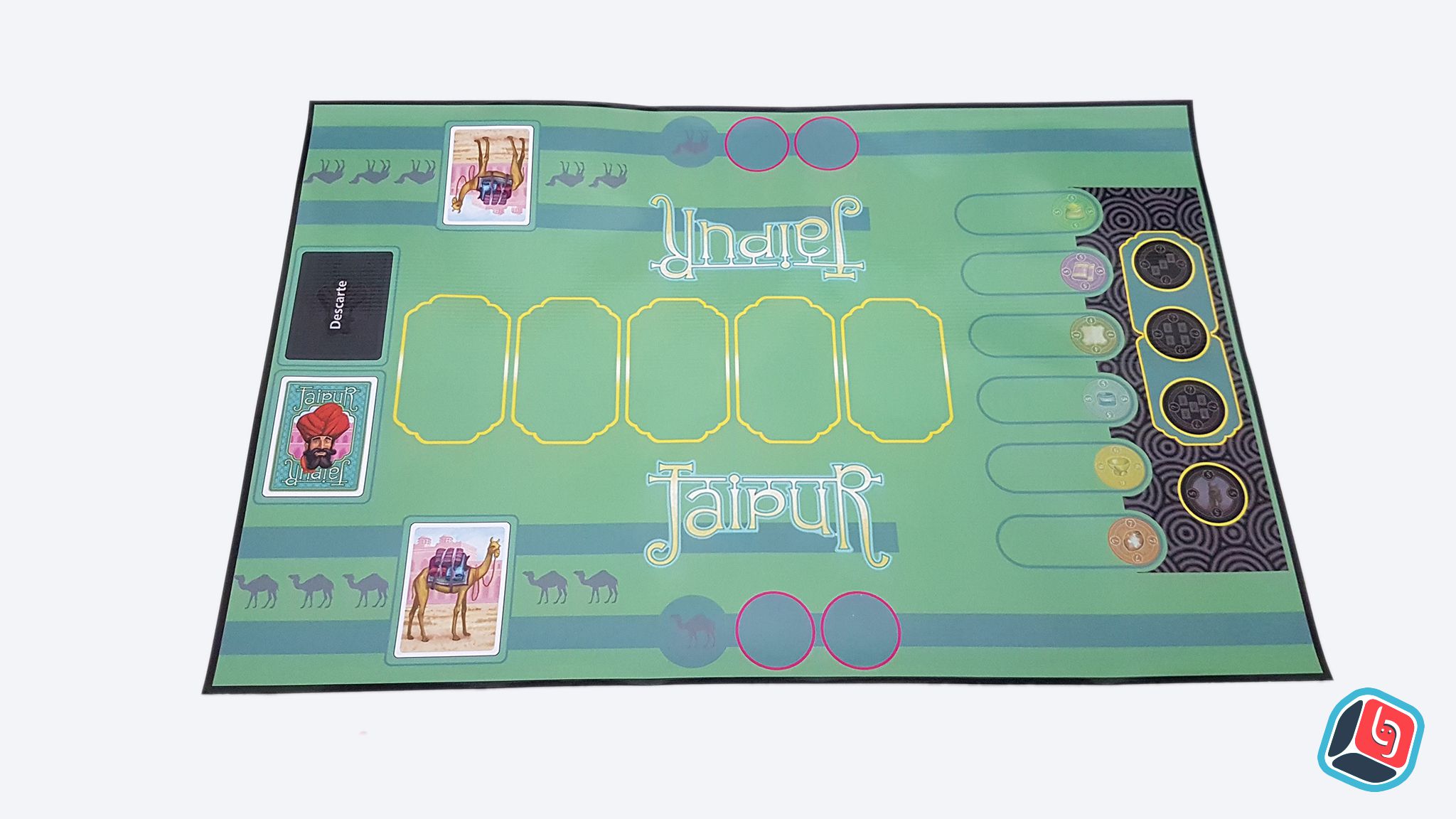 Playmat Jaipur acessóriosBG Impressões 3D para Board Games