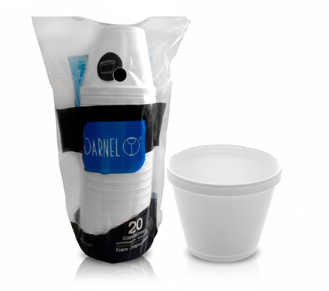 Pote Térmico de Isopor EPS 296ml (10oz) Darnel 1000 Un. - SM