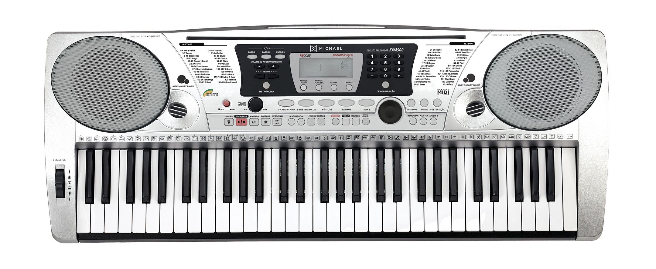 Teclado yamaha PSR-E473 Arranjador + fonte e estante partitura - Home