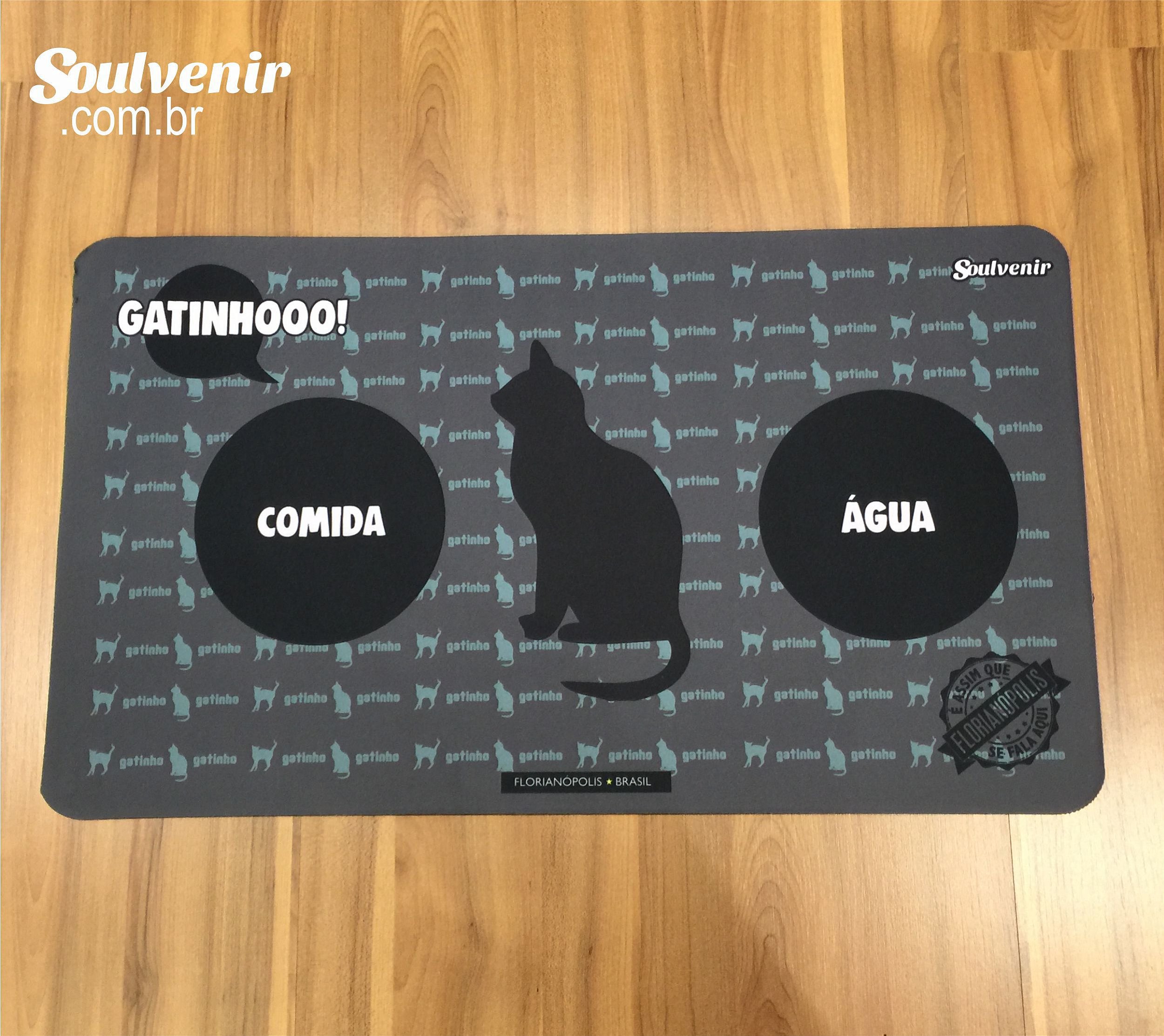 Jogo Americano Personalizado de Neoprene Coleção Pet Use na Mesa