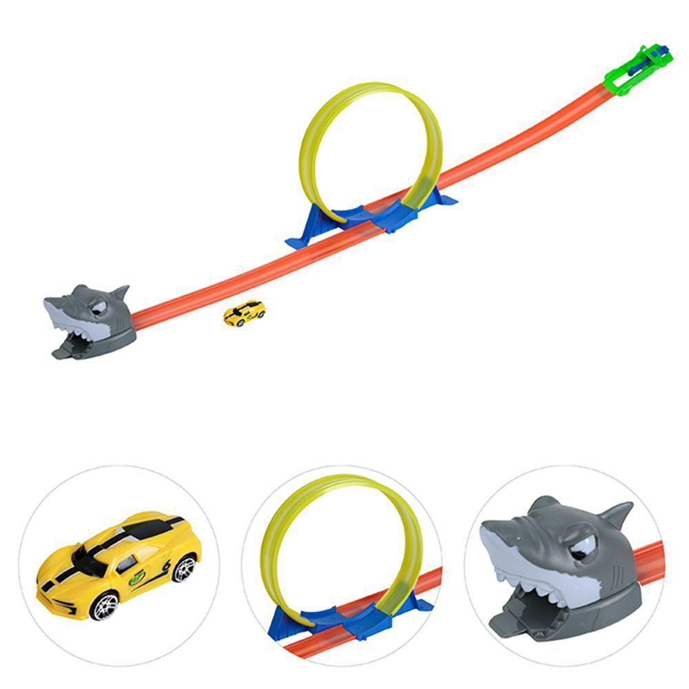 Kit De Carro Com Lançador E Pista Mega Track Looping - Compre