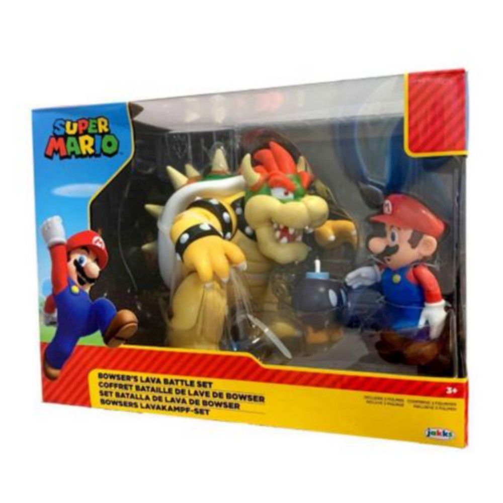 Super Mario Toy Figurine - Super Mario - Mario vs. Bowser