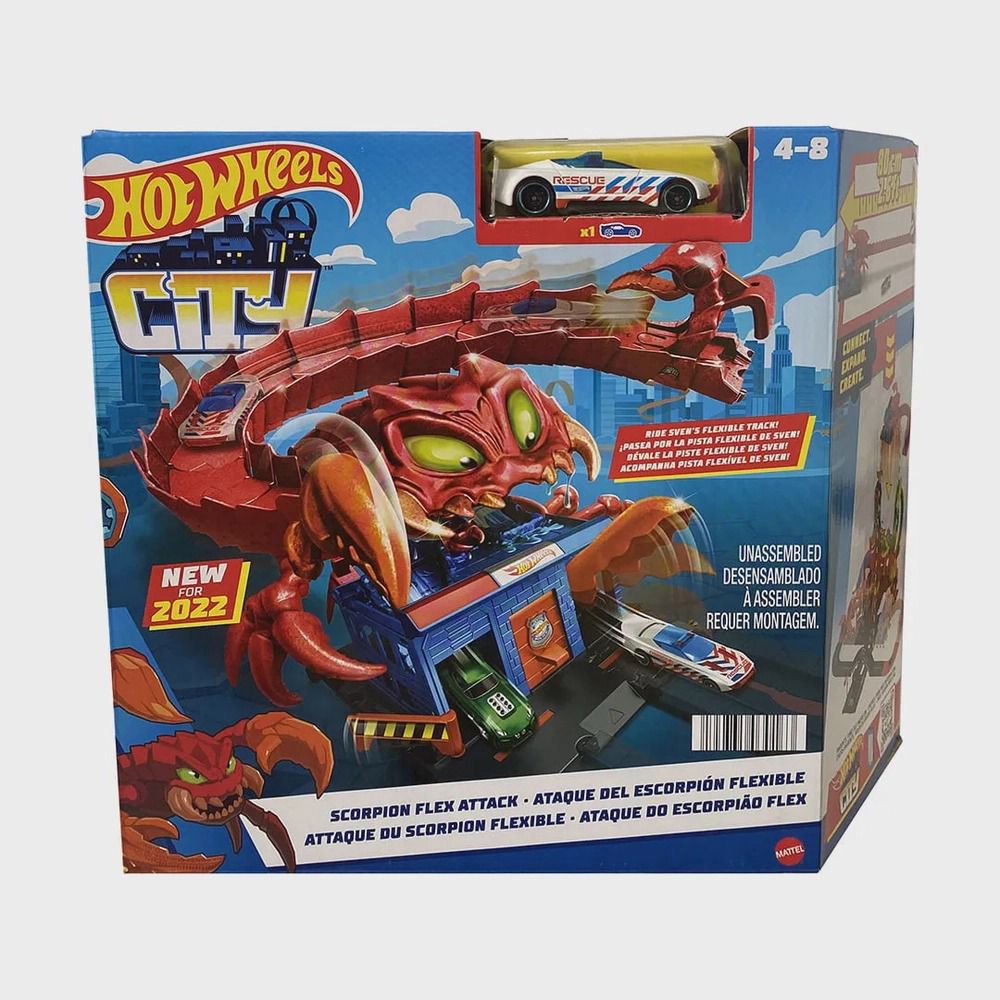 Pista De Corrida Hot Wheels - Jurassic World Ataque Dino - Alfabay