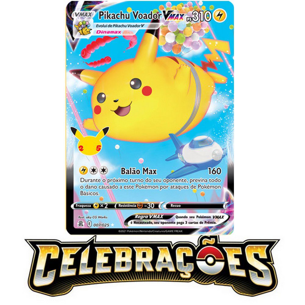 Carta Pokémon Pikachu Vmax Português Original