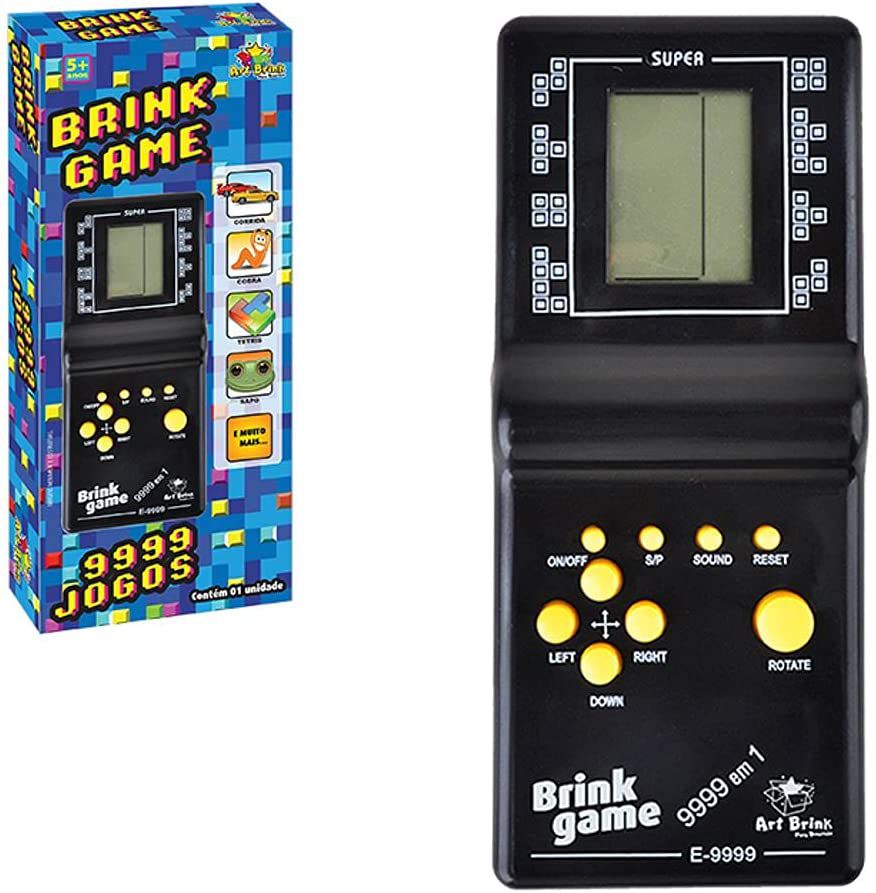 Jogo Brick Game 9999 Em 1 Mini Game Portátil Unidade Sortido