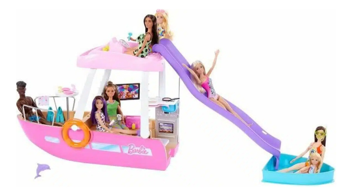 Barbie casa dos sonhos com escorregador mattel