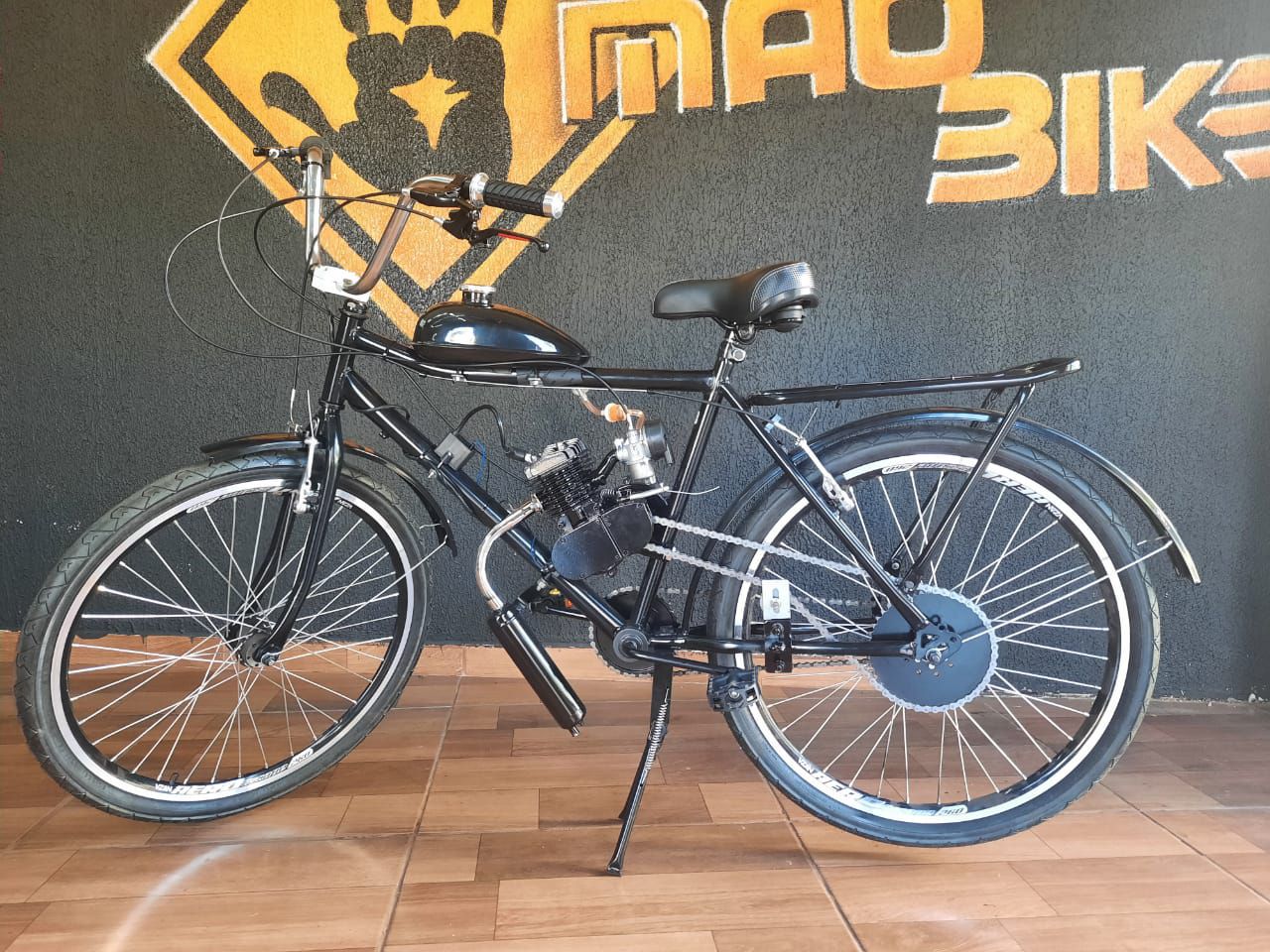 Bicicleta Motorizada Barra Forte Motor 2-Tempo - Mão Bikes Ribeirão Preto-SP